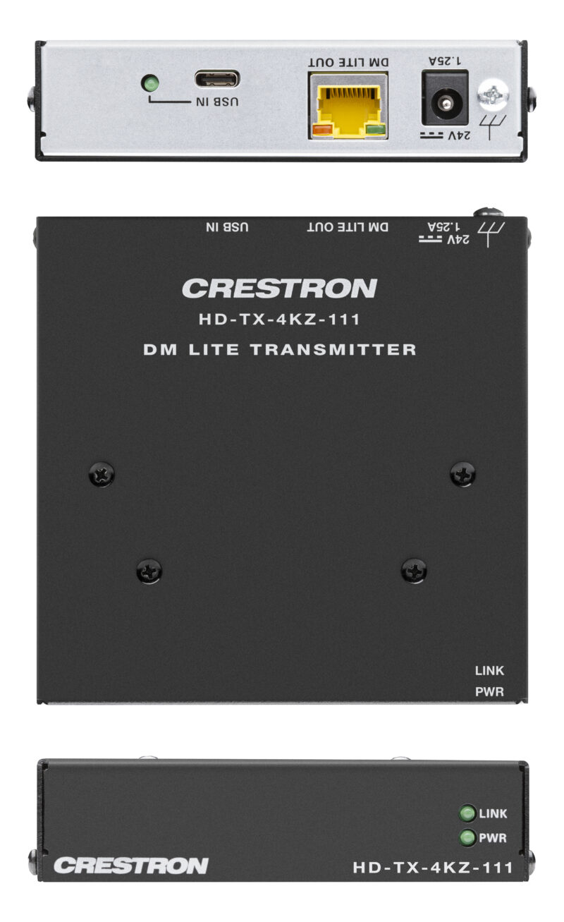Crestron HD-TX-4KZ-111 moltiplicatore AV Ricevitore AV Bianco