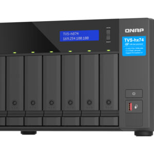 QNAP TVS-h874X NAS Tower Intel® Core™ i9 64 GB DDR4 0 TB QuTS hero Nero
