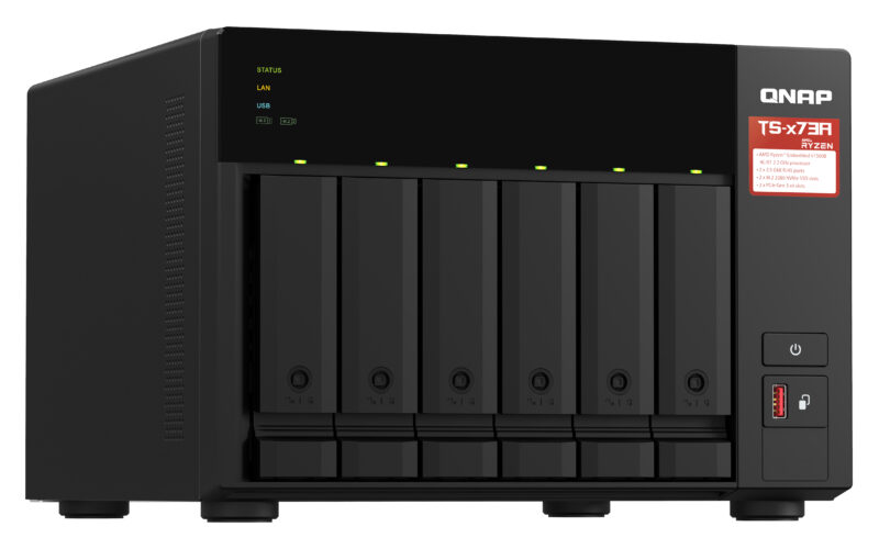 QNAP TS-673A NAS Tower Ryzen Embedded V1500B 8 GB DDR4 0 TB QNAP Turbo System Nero immagine gallery 3 QNAP TS-673A NAS Tower Ryzen Embedded V1500B 8 GB DDR4 0 TB QNAP Turbo System Nero