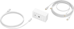 Vision TC3-PK3M presa energia HDMI + USB Type-B Bianco immagine principale Vision TC3-PK3M presa energia HDMI + USB Type-B Bianco