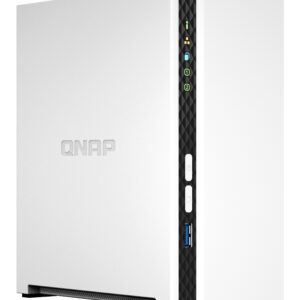 QNAP TS-233 server NAS e di archiviazione Tower ARM Cortex-A55 2 GB 0 TB QNAP QTS Bianco
