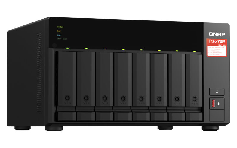 QNAP TS-873A NAS Tower Ryzen Embedded V1500B 8 GB DDR4 0 TB QuTS hero Nero immagine gallery 4 QNAP TS-873A NAS Tower Ryzen Embedded V1500B 8 GB DDR4 0 TB QNAP Turbo System Nero