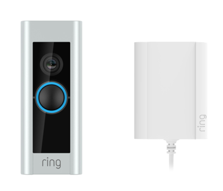 Ring Video Doorbell Pro 2 Plug-in Nichel, Acciaio satinato