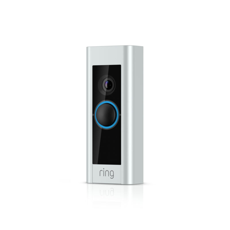 Ring Video Doorbell Pro 2 Plug-in Nichel, Acciaio satinato