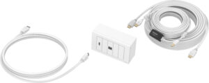 Vision TC3-PK10M presa energia HDMI + USB Type-B Bianco immagine principale Vision TC3-PK10M presa energia HDMI + USB Type-B Bianco