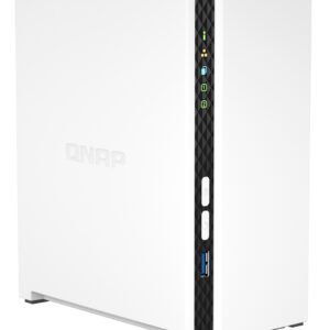 QNAP TS-233 server NAS e di archiviazione Tower ARM Cortex-A55 2 GB 0 TB QNAP QTS Bianco