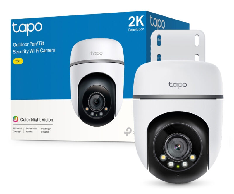 TP-Link Tapo TC41 V2 Sferico Telecamera di sicurezza IP Interno e esterno 2304 x 1296 Pixel Soffitto/Parete/Palo