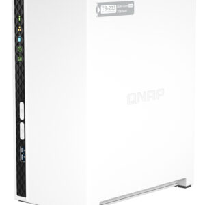 QNAP TS-233 server NAS e di archiviazione Tower ARM Cortex-A55 2 GB 0 TB QNAP QTS Bianco