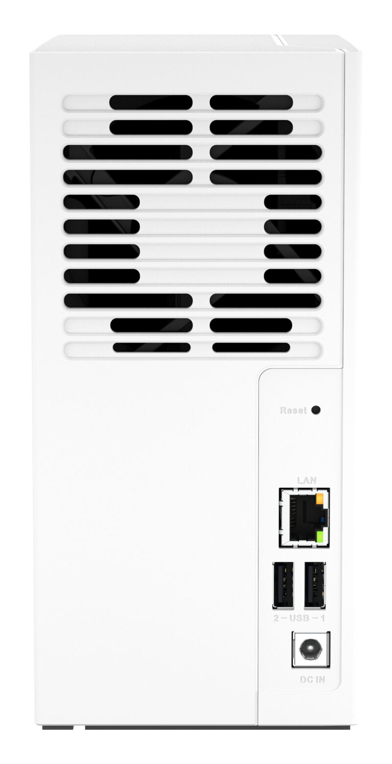 QNAP TS-233 server NAS e di archiviazione Tower ARM Cortex-A55 2 GB 0 TB QNAP QTS Bianco