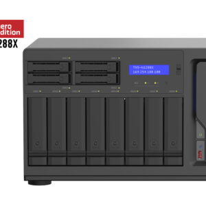 QNAP TVS-h1288X NAS Tower Intel® Xeon® W-1250 16 GB DDR4 0 TB QuTS hero Nero immagine principale SonicWall TZ380 SEC UPG PLUS AD EDIT 3Y Aggiornamento 3 anno/i