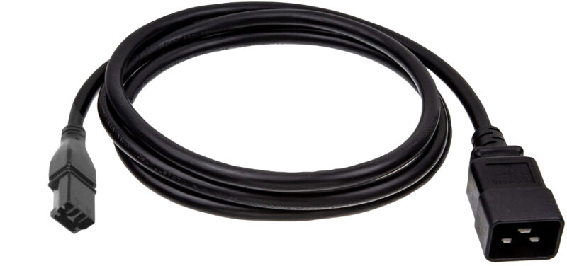 HPE SDG300 - C20 250V 16Amp Black 2m Jumper Cord immagine principale HPE SDG300 - C20 250V 16Amp Black 2m Jumper Cord