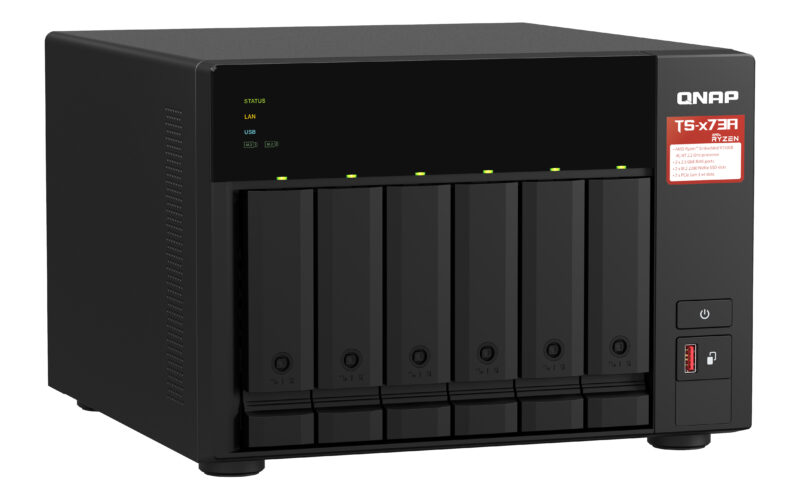 QNAP TS-673A NAS Tower Ryzen Embedded V1500B 8 GB DDR4 0 TB QNAP Turbo System Nero immagine gallery 2 QNAP TS-673A NAS Tower Ryzen Embedded V1500B 8 GB DDR4 0 TB QNAP Turbo System Nero
