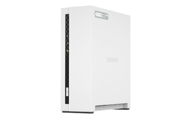 QNAP TS-133 server NAS e di archiviazione Tower Cortex-A55 2 GB DDR4 0 TB QNAP Turbo System Bianco
