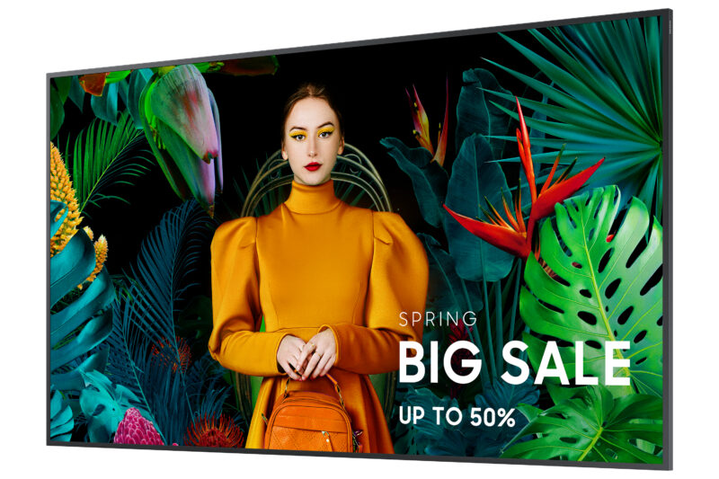 Samsung QH55C Pannello piatto per segnaletica digitale 139,7 cm (55") LCD Wi-Fi 700 cd/m² 4K Ultra HD Nero Processore integrato Tizen 24/7 immagine gallery 2 Samsung QB75C Pannello piatto per segnaletica digitale 190,5 cm (75") LCD Wi-Fi 350 cd/m² 4K Ultra HD Nero Processore integrato Tizen 16/7