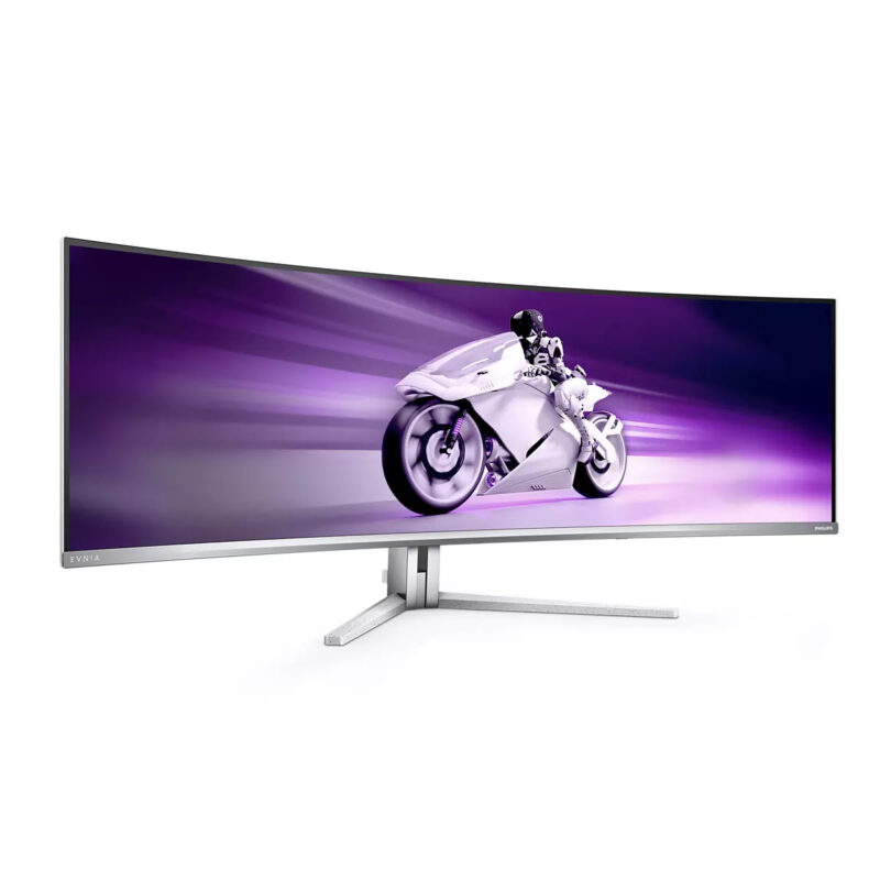 Philips Evnia 8000 49M2C8900L/00 Monitor PC 124,2 cm (48.9") 5120 x 1440 Pixel Dual QHD QD-OLED Bianco