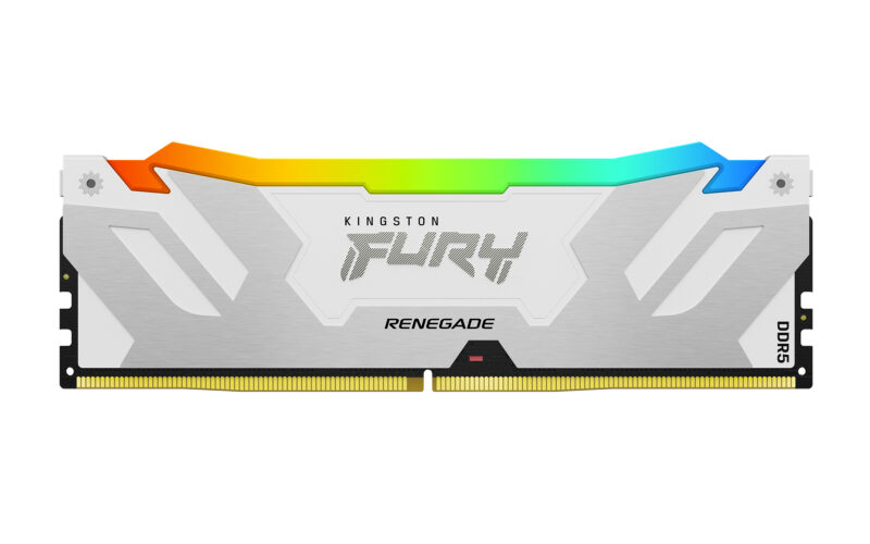 Kingston Technology FURY 32GB 6400MT/s DDR5 CL32 DIMM (Kit da 2) Renegade RGB Bianco XMP