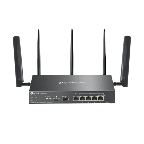 TP-Link Omada ER706W-4G router wireless Gigabit Ethernet Dual-band (2.4 GHz/5 GHz) Nero immagine principale TP-Link Omada ER706W-4G router wireless Gigabit Ethernet Dual-band (2.4 GHz/5 GHz) Nero