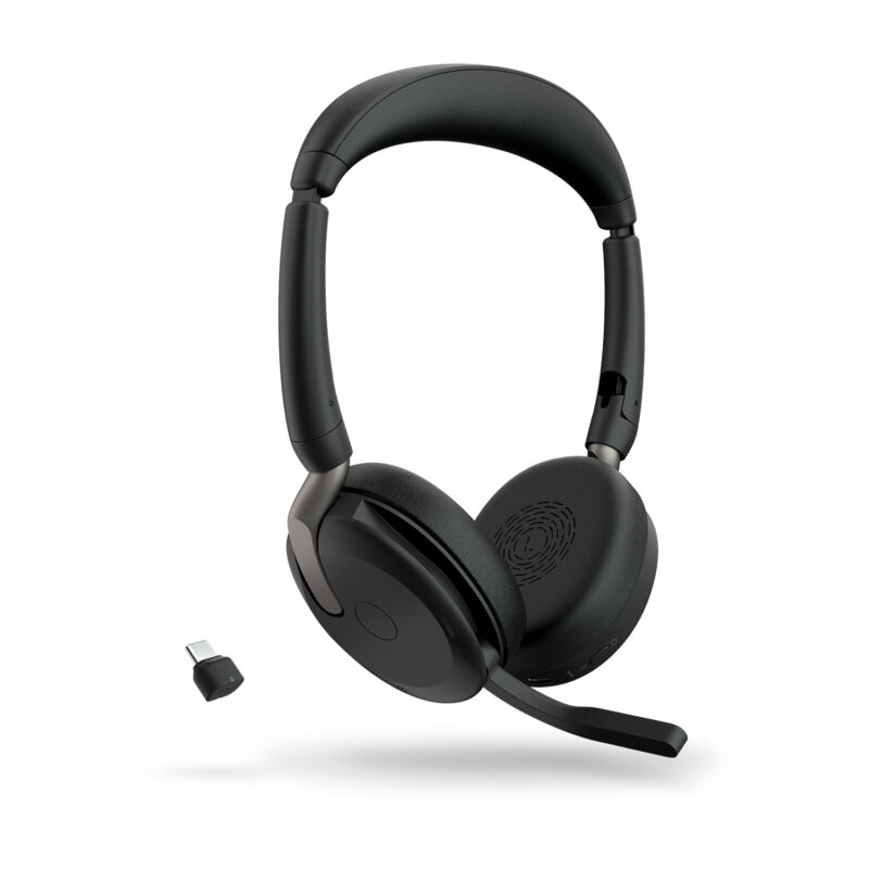 Jabra Evolve2 65 Flex Auricolare Con cavo e senza cavo A Padiglione Ufficio Bluetooth Nero immagine gallery 4 Jabra Evolve2 65 Flex Auricolare Con cavo e senza cavo A Padiglione Ufficio Bluetooth Nero