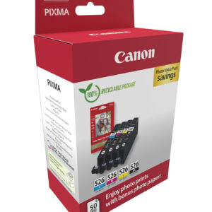 Canon 4540B019 cartuccia d'inchiostro 4 pz Originale Nero, Ciano, Magenta, Giallo
