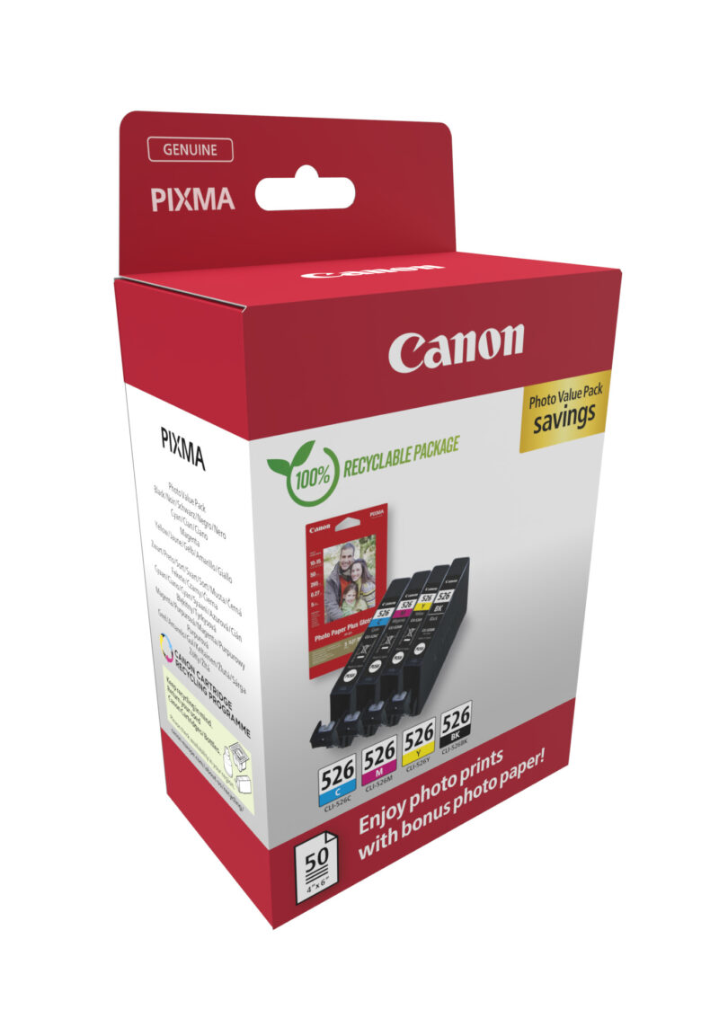 Canon 4540B019 cartuccia d'inchiostro 4 pz Originale Nero, Ciano, Magenta, Giallo