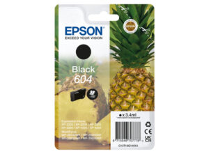 Epson 604 cartuccia d'inchiostro 1 pz Originale Resa standard Nero immagine principale Epson 604 cartuccia d'inchiostro 1 pz Originale Resa standard Nero