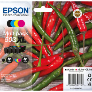Epson 503XL cartuccia d'inchiostro 4 pz Originale Resa elevata (XL) Nero, Ciano, Magenta, Giallo