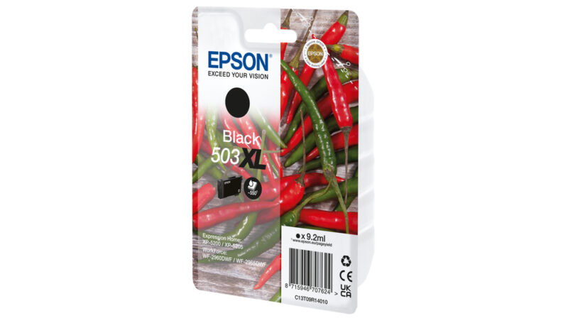 Epson 503XL cartuccia d'inchiostro 1 pz Originale Resa elevata (XL) Nero immagine gallery 2 Epson 503XL cartuccia d'inchiostro 1 pz Originale Resa elevata (XL) Nero