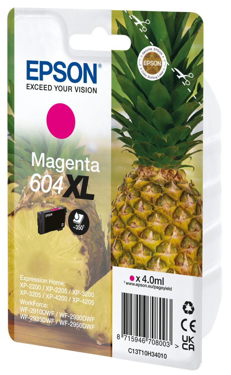 Epson 604XL cartuccia d'inchiostro 1 pz Originale Resa elevata (XL) Magenta