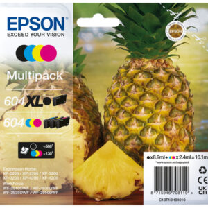 Epson 604XL cartuccia d'inchiostro 4 pz Originale Resa elevata (XL) Nero, Ciano, Magenta, Giallo