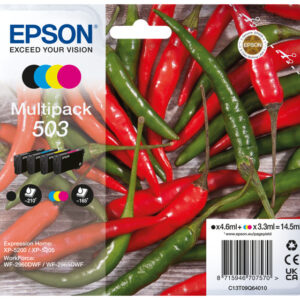 Epson 503 cartuccia d'inchiostro 4 pz Originale Resa standard Nero, Ciano, Magenta, Giallo
