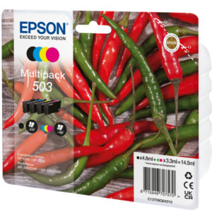 Epson 503 cartuccia d'inchiostro 4 pz Originale Resa standard Nero, Ciano, Magenta, Giallo