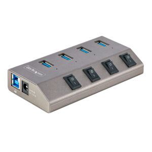 StarTech.com Hub USB-C Autoalimentato a 4 Porte con Interruttori Individuali - Multipresa USB 3.0 5Gbps per Notebook e PC Desktop USB-C/A - Ciabatta USB-Type C BC 1.2 con Alimentatore immagine principale StarTech.com Hub USB-C Autoalimentato a 4 Porte con Interruttori Individuali - Multipresa USB 3.0 5Gbps per Notebook e PC Desktop USB-C/A - Ciabatta USB-Type C BC 1.2 con Alimentatore