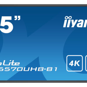 iiyama LH6570UHB-B1 visualizzatore di messaggi Pannello piatto per segnaletica digitale 163,8 cm (64.5") VA 700 cd/m² 4K Ultra HD Nero Processore integrato Android 9.0 24/7 immagine gallery 2 iiyama LH6570UHB-B1 visualizzatore di messaggi Pannello piatto per segnaletica digitale 163,8 cm (64.5") VA 700 cd/m² 4K Ultra HD Nero Processore integrato Android 9.0 24/7