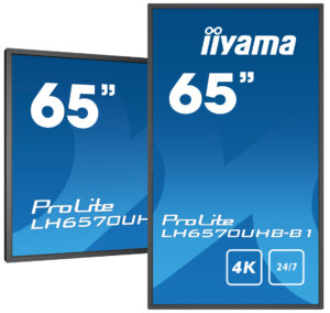 iiyama LH6570UHB-B1 visualizzatore di messaggi Pannello piatto per segnaletica digitale 163,8 cm (64.5") VA 700 cd/m² 4K Ultra HD Nero Processore integrato Android 9.0 24/7