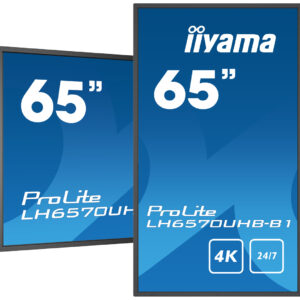 iiyama LH6570UHB-B1 visualizzatore di messaggi Pannello piatto per segnaletica digitale 163,8 cm (64.5") VA 700 cd/m² 4K Ultra HD Nero Processore integrato Android 9.0 24/7 immagine principale iiyama LH6570UHB-B1 visualizzatore di messaggi Pannello piatto per segnaletica digitale 163,8 cm (64.5") VA 700 cd/m² 4K Ultra HD Nero Processore integrato Android 9.0 24/7