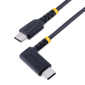 StarTech.com Cavo di Ricarica USB-C a 90° da 1m - Cavetto di Ricarica Veloce USB Tipo-C per uso intensivo - Cavo Dati USB 2.0 Type-C a C in Resistente Fibra Aramidica - PD 60W 3A - Nero immagine principale StarTech.com Cavo di Ricarica USB-C a 90° da 15cm - Cavetto di Ricarica Veloce USB Tipo-C per uso intensivo - Cavo Dati USB 2.0 Type-C a C in Resistente Fibra Aramidica - PD 60W 3A - Cavetto USB-C Corto - Nero