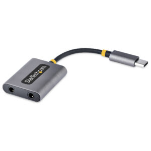 StarTech.com Adattatore USB-C a Jack 3.5mm - Splitter USB Type C per 2 Cuffie con Microfono - Scheda Audio Esterna USB C con 2 Uscite Jack/Aux - Sdoppiatore Jack USB Tipo C per Due Auricolari/Mic - DAC 24-bit immagine principale StarTech.com Adattatore USB-C a Jack 3.5mm - Splitter USB Type C per 2 Cuffie con Microfono - Scheda Audio Esterna USB C con 2 Uscite Jack/Aux - Sdoppiatore Jack USB Tipo C per Due Auricolari/Mic - DAC 24-bit