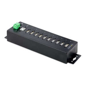 StarTech.com Hub USB 2.0 a 10 porte, hub di ricarica robusto con protezione ESD livello 4, Moltiplicatore di porte USB-A industriale montabile su DIN/parete/scrivania, splitter/sdoppiatore USB con porte bloccabili immagine principale StarTech.com Hub USB 2.0 a 10 porte, hub di ricarica robusto con protezione ESD livello 4, Moltiplicatore di porte USB-A industriale montabile su DIN/parete/scrivania, splitter/sdoppiatore USB con porte bloccabili
