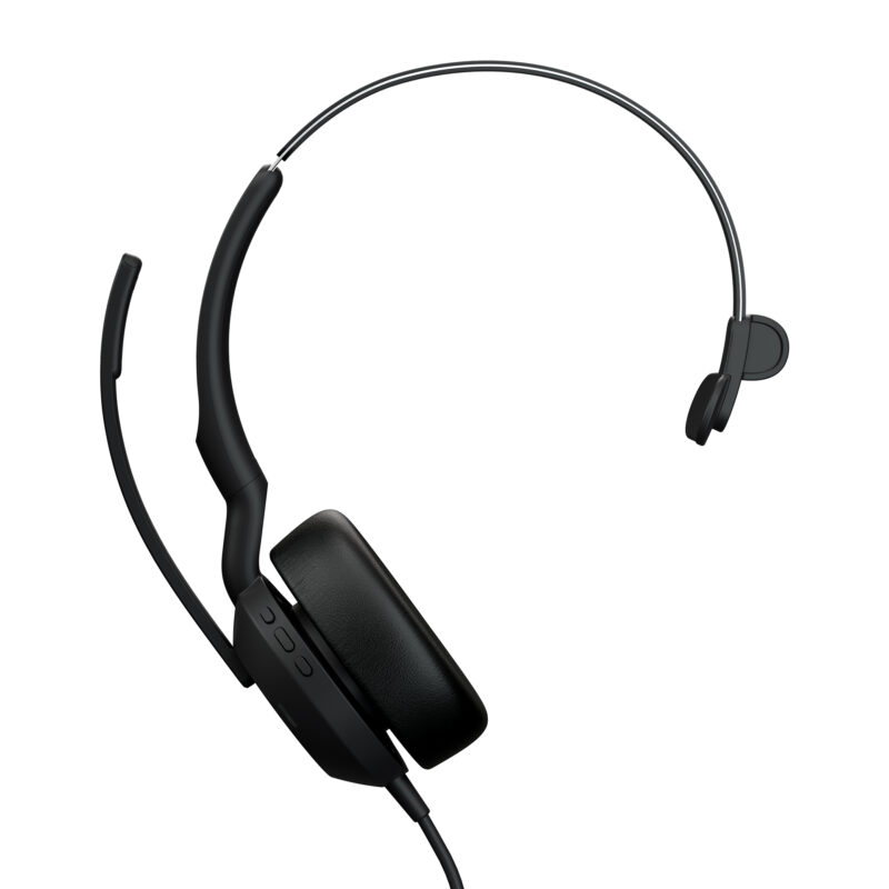 Jabra Evolve2 50 Auricolare Con cavo e senza cavo A Padiglione Ufficio USB tipo A Bluetooth Nero immagine principale Jabra Evolve2 50 Auricolare Cablato A Padiglione Ufficio USB tipo-C Nero