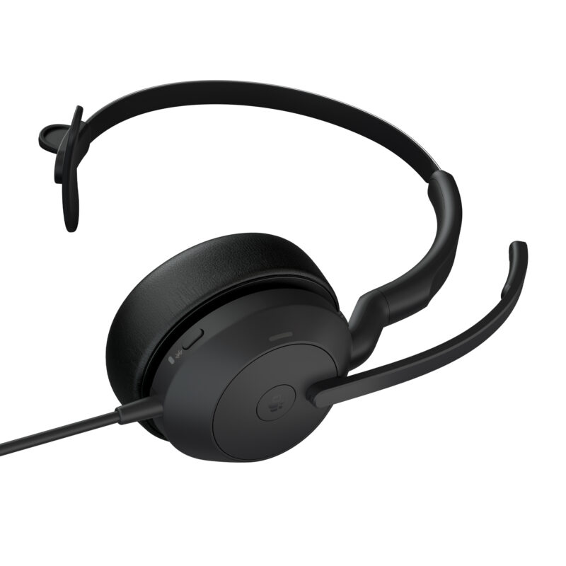 Jabra Evolve2 50 Auricolare Con cavo e senza cavo A Padiglione Ufficio USB tipo A Bluetooth Nero immagine gallery 3 Jabra Evolve2 50 Auricolare Cablato A Padiglione Ufficio USB tipo-C Nero