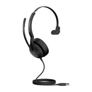 Jabra Evolve2 50 Auricolare Con cavo e senza cavo A Padiglione Ufficio USB tipo A Bluetooth Nero immagine gallery 2 Jabra Evolve2 50 Auricolare Con cavo e senza cavo A Padiglione Ufficio USB tipo A Bluetooth Nero