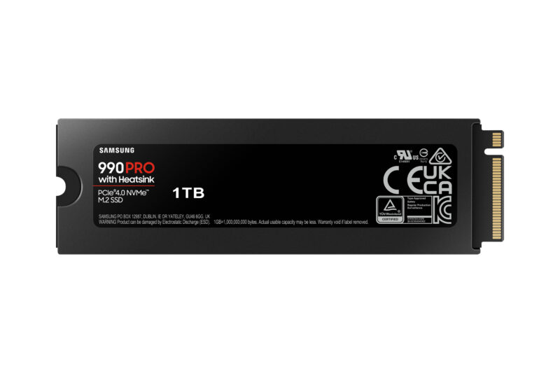 Samsung 990 PRO NVMe 1TB con Dissipatore di calore, SSD interno