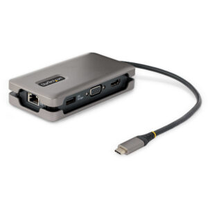 StarTech.com Adattatore Multiporta USB-C - Docking Station USB Type C con HDMI/VGA 4K60Hz - Hub USB a 3 porte (1x ricarica) - PD 100W - GbE - ConvertitoreMini Dock USB-C HDMI/VGA - Cavo Integrato avvolgente 30cm immagine principale StarTech.com Adattatore Multiporta USB-C - Docking Station USB Type C con HDMI/VGA 4K60Hz - Hub USB a 3 porte (1x ricarica) - PD 100W - GbE - ConvertitoreMini Dock USB-C HDMI/VGA - Cavo Integrato avvolgente 30cm
