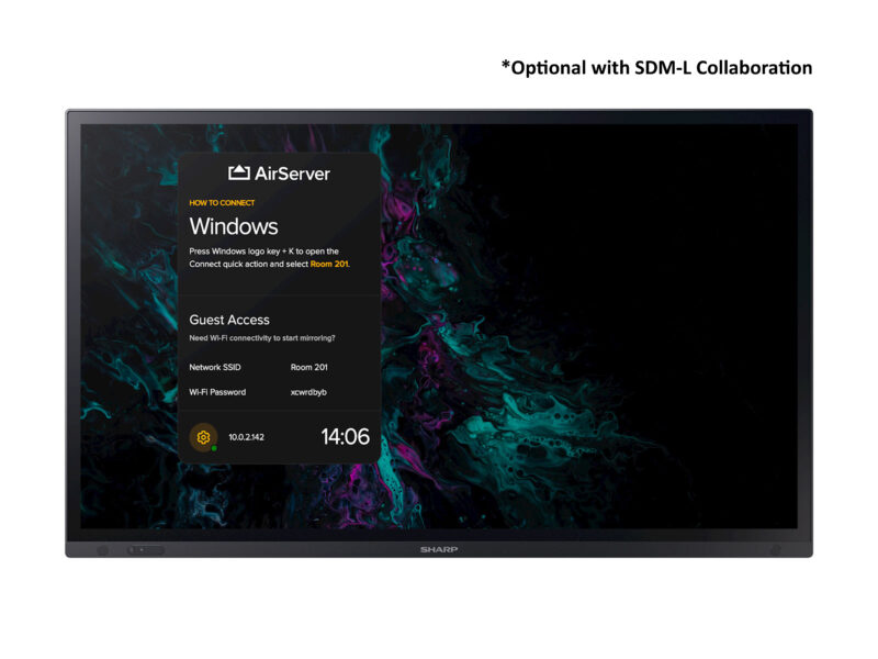 Sharp PN-LA652 Pannello piatto interattivo 165,1 cm (65") LCD 450 cd/m² 4K Ultra HD Nero Touch screen
