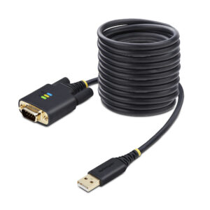 StarTech.com Cavo da USB a seriale da 3 m, ritenzione COM, viti/dadi intercambiabili, adattatore USB-A a DB9 RS232, IC FTDI, protezione ESD, Windows/macOS/Linux immagine principale StarTech.com Cavo da USB a seriale da 3 m, ritenzione COM, viti/dadi intercambiabili, adattatore USB-A a DB9 RS232, IC FTDI, protezione ESD, Windows/macOS/Linux