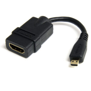 StarTech.com Cavo HDMI a micro HDMI ad alta velocita' - Cavo HDMI micro High Speed da 12cm - F/M - Nero immagine principale StarTech.com Cavo HDMI a micro HDMI ad alta velocita' - Cavo HDMI micro High Speed da 12cm - F/M - Nero