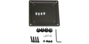 Ergotron 75 mm to 100 mm Conversion Plate Kit Nero Acciaio