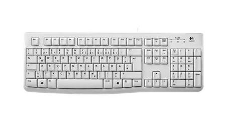 Logitech Keyboard K120 for Business tastiera Ufficio USB QWERTZ Tedesco Bianco immagine principale Logitech Keyboard K120 for Business tastiera Ufficio USB QWERTZ Tedesco Bianco