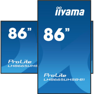 iiyama LH8665UHSB-B1 visualizzatore di messaggi Design chiosco 2,18 m (86") LED Wi-Fi 800 cd/m² 4K Ultra HD Nero Processore integrato Android 11 24/7