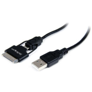 StarTech.com Cavo combo corto 65 cm connettore dock Apple 30 pin oppure Micro USB a USB per iPhone / iPod / iPad immagine principale StarTech.com Cavo combo corto 65 cm connettore dock Apple 30 pin oppure Micro USB a USB per iPhone / iPod / iPad